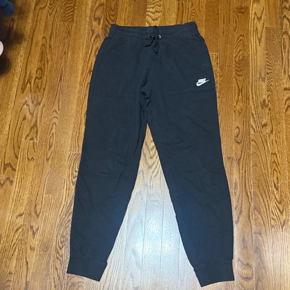 Nike Black Joggers with White Logo